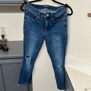 Express Distressed Jeggings